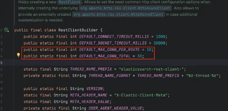 Elasticsearch client 설정