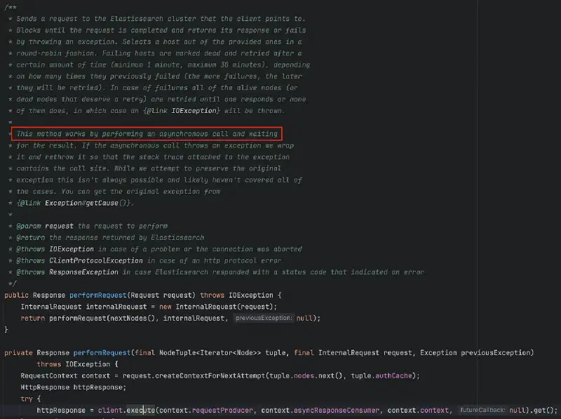 Elasticsearch 비동기 코드